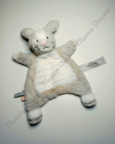 Doudou lapin blanc chiné - doudou,