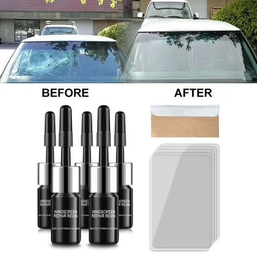 5pc car glass windshield crack - windshield,