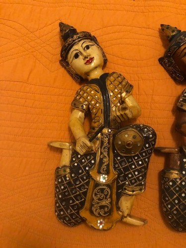 Lot statues birmanie anciennes - lot,