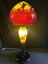 Grande lampe en pâte de verre