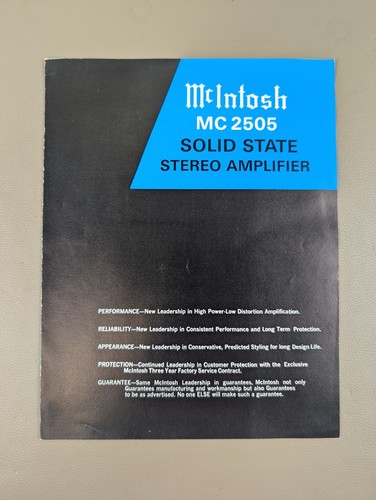 Mcintosh 2505 solid state - 2505,