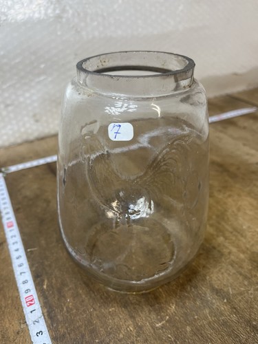 Verre ancien pour lampe - ancien,