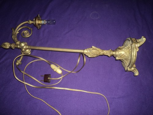 Lampe bronze col cygne - bronze,