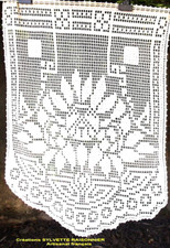 RIDEAU  CROCHET  ARTISANAT FRANCAIS CREATION S.RAISONNIER sur mesures