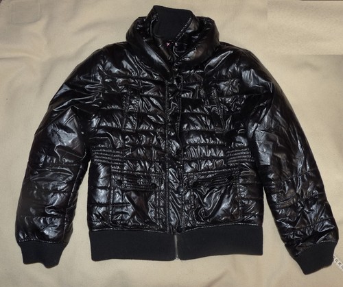 Blouson parka court noir
