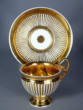 Grande tasse porcelaine vieux Paris XIXe siècle, belle dorure.  B932