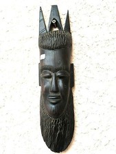 (N°1) STATUE STATUETTE AFRICAINE / MASQUE ANCIEN EN BOIS DUR