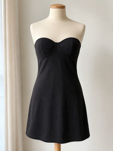 Robe bustier noire - –, taille