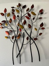 décoration murale en métal " feuilles d'automne"