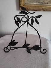 LUTRIN PORTE LIVRE EN FER FORGE A DECOR DE FEUILLE