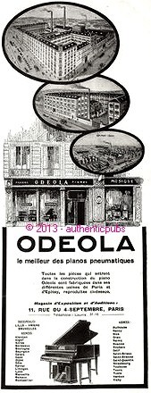 Publicite odeola piano - publicite,