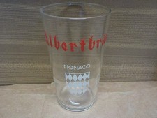 VERRE BIERE  BRASSERIE  DE MONACO ALBERT BRAU