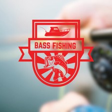 Autocollant mural pêche à l'achigan club autocollant transfert graphique crochet flotteur art f10