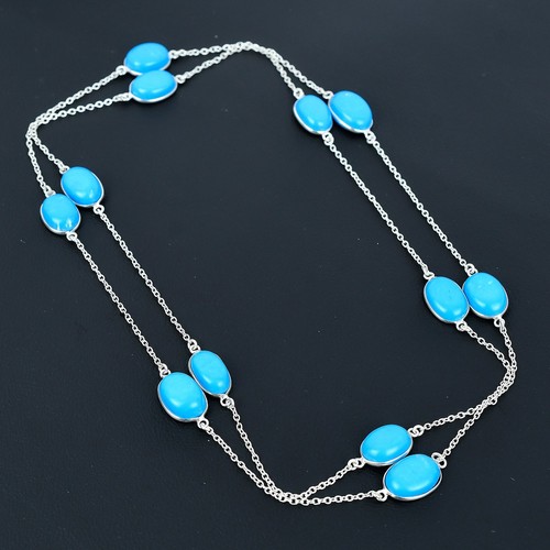Collier ovale pierre