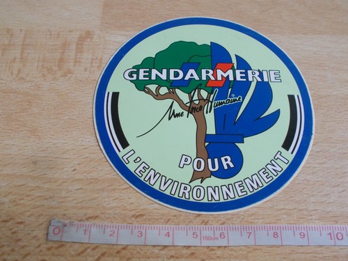 Autocollant gendarmerie une - gendarmerie,