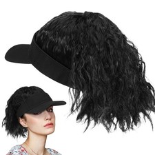  Casquette Queue De Cheval Bonnet Perruque Perruques Cheveux Courts