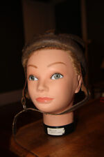 Casque de vélo ancien en cuir