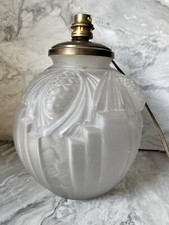 Pied de lampe verre dépoli