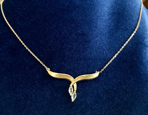 Collier chêne pierres or - pierres,