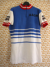 Maillot Cycliste vintage Motobécane ASCM Cycles Acrylique 70'S Homme - M