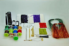 Kit de Matériel et Outil de Montage de Mouches, Tinsel, Colle, Whip Finisher
