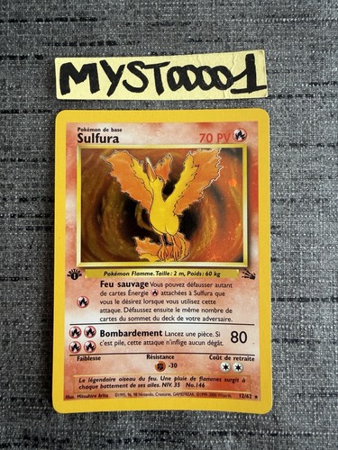 Carte pokémon sulfura - pokémon, 12/62