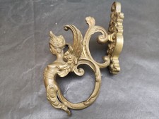 Patère porte manteau bronze XIXe style 1er Empire Femme ailée Hauteur 21 cms