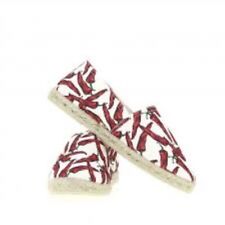 Espadrille blanche et rouge