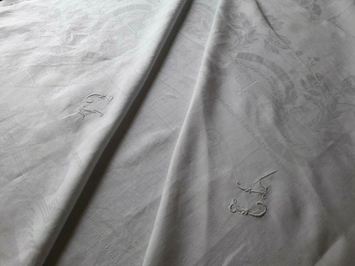 N10 ancienne nappe lin - ancienne,
