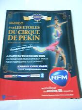 Publicité Advert 2005  Cirque Phenix Legendes par les étoiles RFM