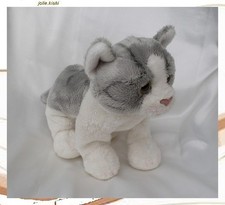 Doudou Peluche Blanc Tigré