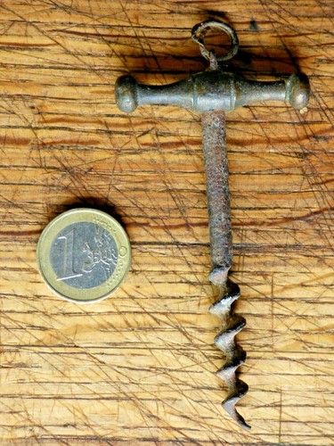 Ancien tire bouchon - bouchon, bronze