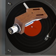 Tourne-disque Headshell en bois Durable Universal LP Audio Phono Stylus