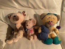 4 PELUCHES pimboli,DIDDL,lillebi,noukie ´s.EXCELLENT ÉTAT