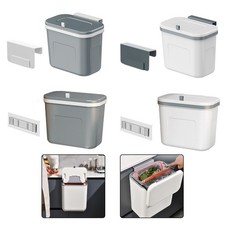 Poubelle murale peu encombrante avec couvercle coulissant pour salle de bain ou