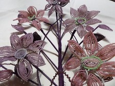 Ancienne  fleurs en perles de