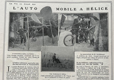 1911  AUTOMOBILE - L’AUTOMOBILE A HÉLICE - LA VIE AU GRAND AIR