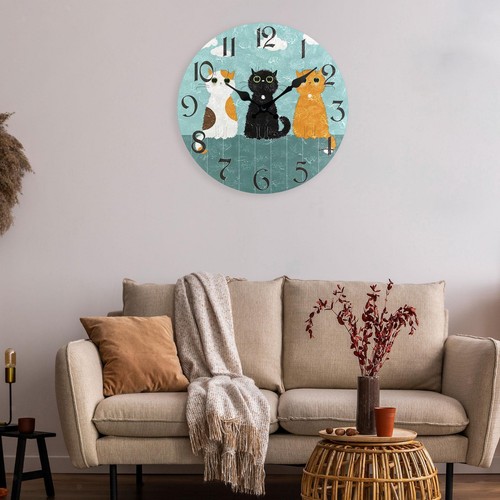 Horloge murale chat drôle - murale,