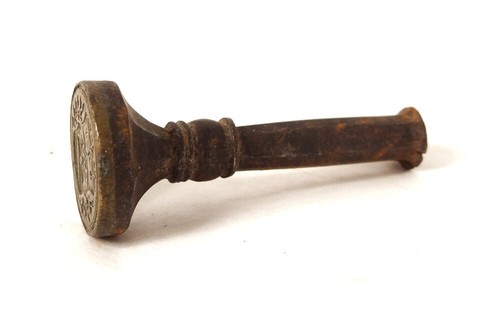 Sceau cachet bronze - , armoiries