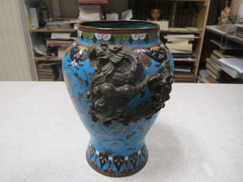 Ca456 vase ancien cloisonne - ca456,
