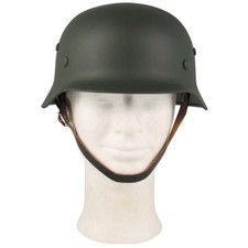 Casque M35 de haute qualité de l'armée allemande WW2 - Vert WH - Belle...