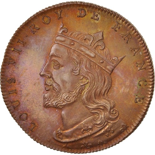 France medal louis vii - france,,