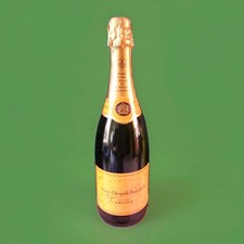 bouteille de champagne veuve clicquot ponsardin factice en verre