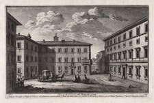 Vase Église De Santa Lucia Aux Botteghe Oscure Rome Gravure