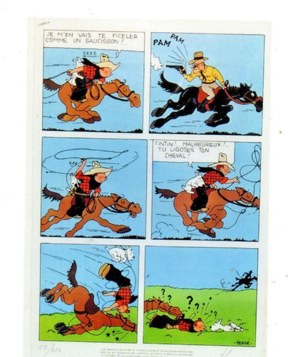 Carte postale tintin - carte, tintin.