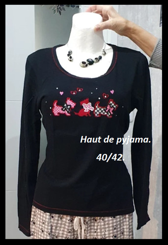 Haut pyjama femme - haut,