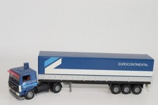 CAMION B19 1:50 TEKNO VOLVO F12 TURBO 6 AVEC REMORQUE EUROCONTINENTAL COMME N...