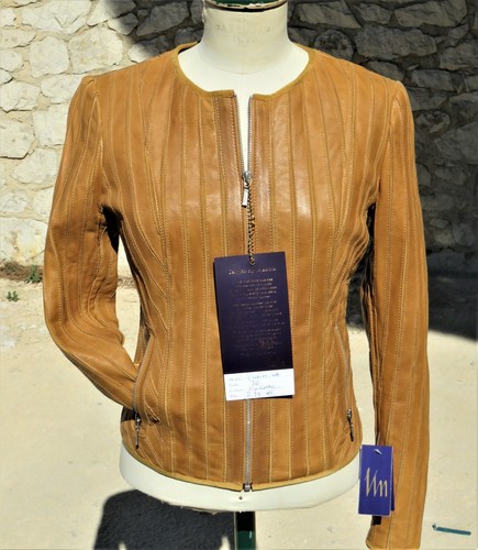 Blouson cuir stretch - cuir,