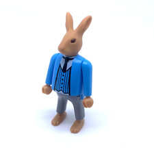 PLAYMOBIL * PAYS MAGIQUE * Lapin Pâques Professeur Ecole Veste Bleue 4455 6173
