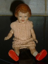 ANCIENNE RARE POUPEE EN PLASTIQUE DUR ARI 1014 JOUET VINTAGE 15 CM DOLL PUPPE